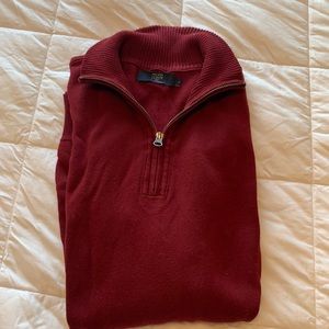J Crew half zip sweater.
